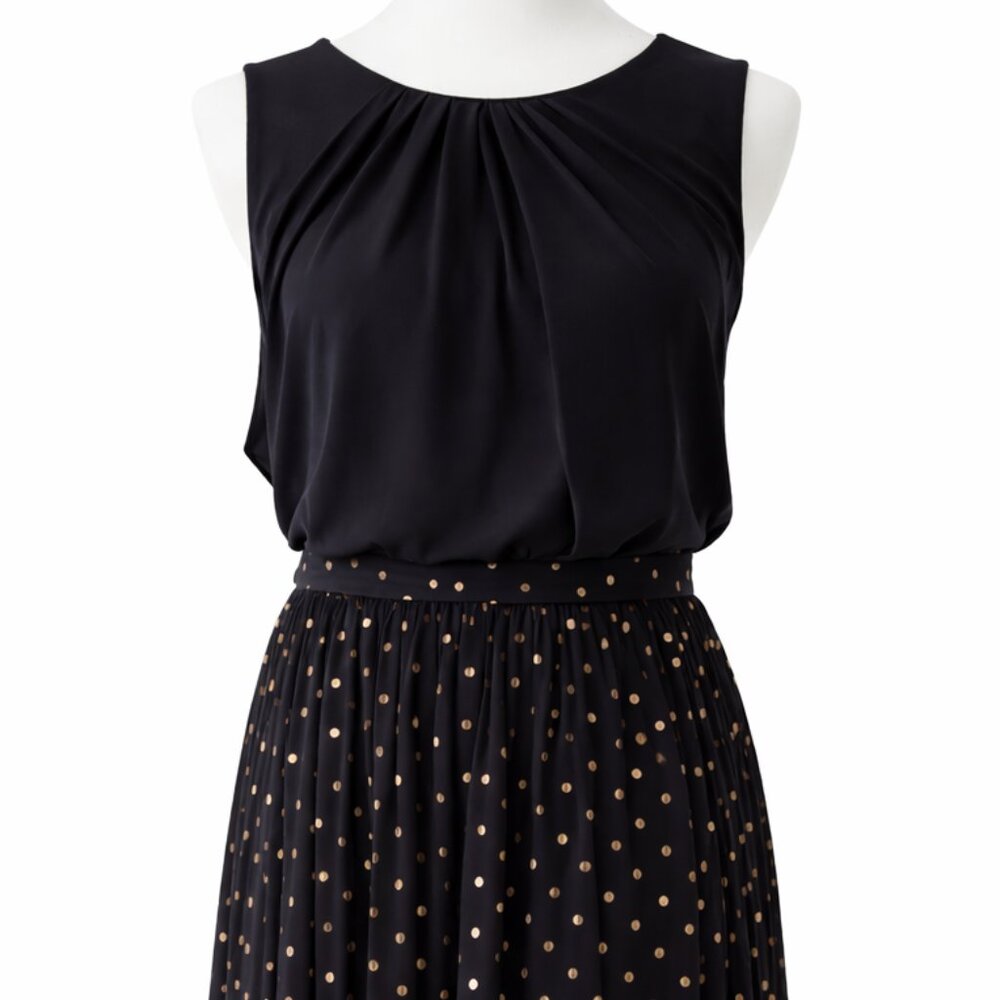 NWOT Lane Bryant Black Dress w/ Gold Dots Size 14/16